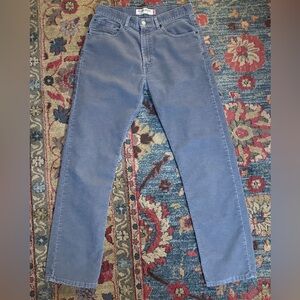 Levi’s 505 corduroy pants.